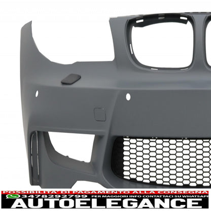 kit carrozzeria adatto per bmw serie 1 e81 e82 e87 e88 (2004-2011) design 1m con sfiato condotto aria e pdc