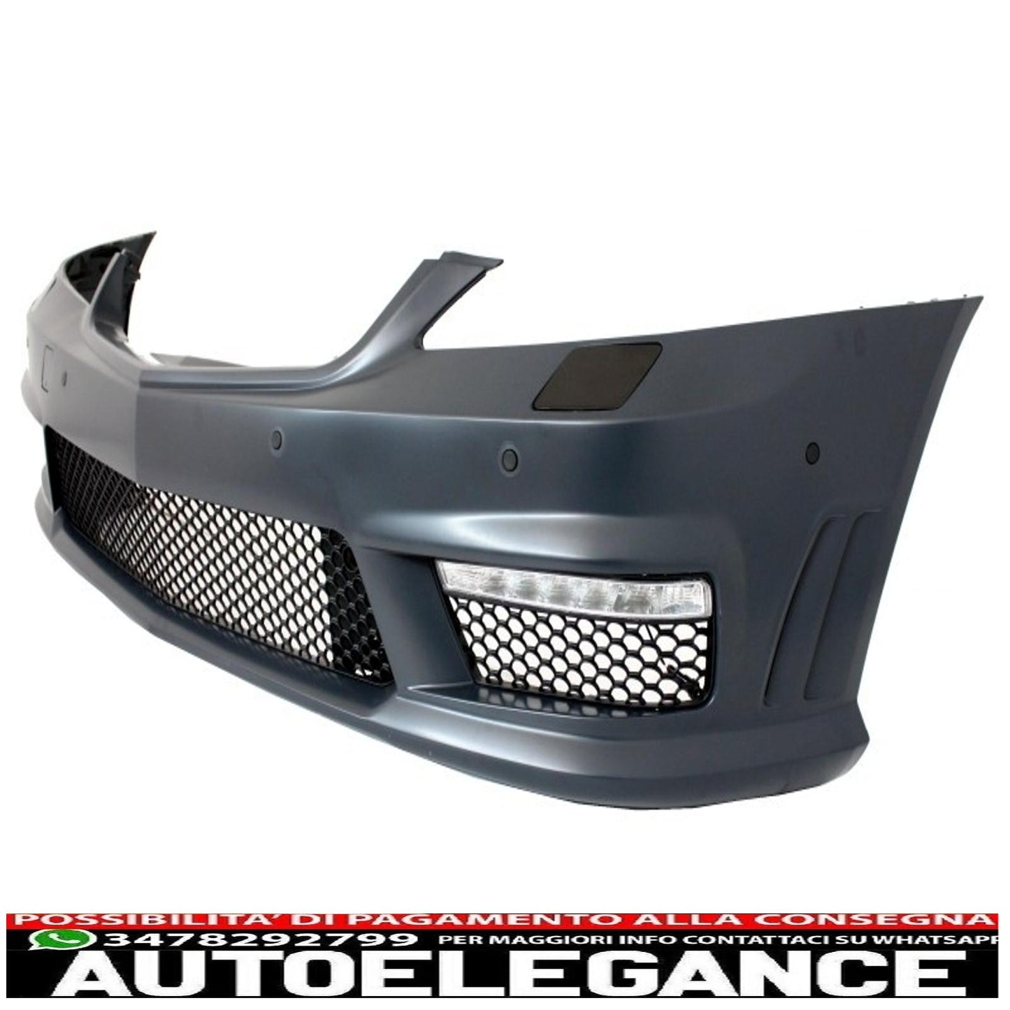 complete body kit suitable for mercedes s-class w221 lwb (2005-2013) with restyled front grille and exhaust muffler tips
