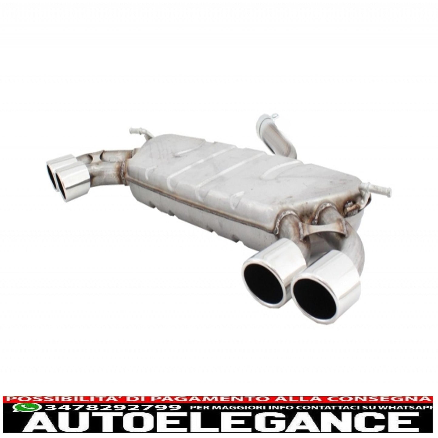 complete exhaust system suitable for vw golf 7 vii mk7 (2013-2019) r design