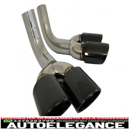 Black exhaust tips suitable for mercedes g class w463 g500 g55 g63 g65 (1998-2018)