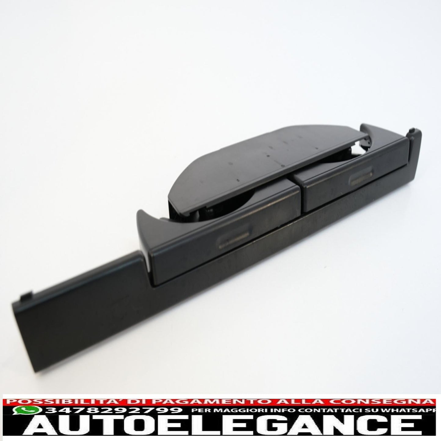 front cup holder suitable for bmw 5 series e39 sedan touring left (1995-2004) black