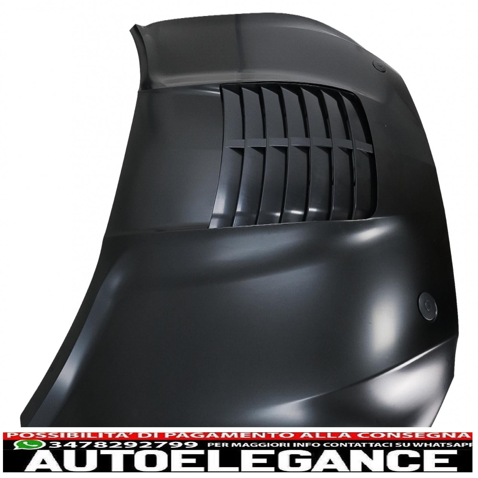 cofano cofano con prese d'aria adatto per ford mustang mk6 vi sesta generazione (2015-2017) design gt 500 AUTOELEGANCERICAMBI
