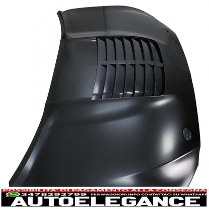 cofano cofano con prese d'aria adatto per ford mustang mk6 vi sesta generazione (2015-2017) design gt 500 AUTOELEGANCERICAMBI