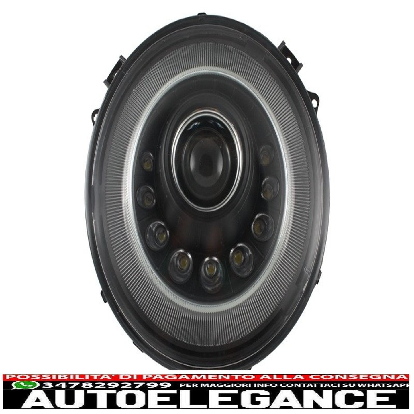 bi-xenon led headlights suitable for mercedes w463 g-class (2005-2017) m-look with dynamic and smooth cornering light 