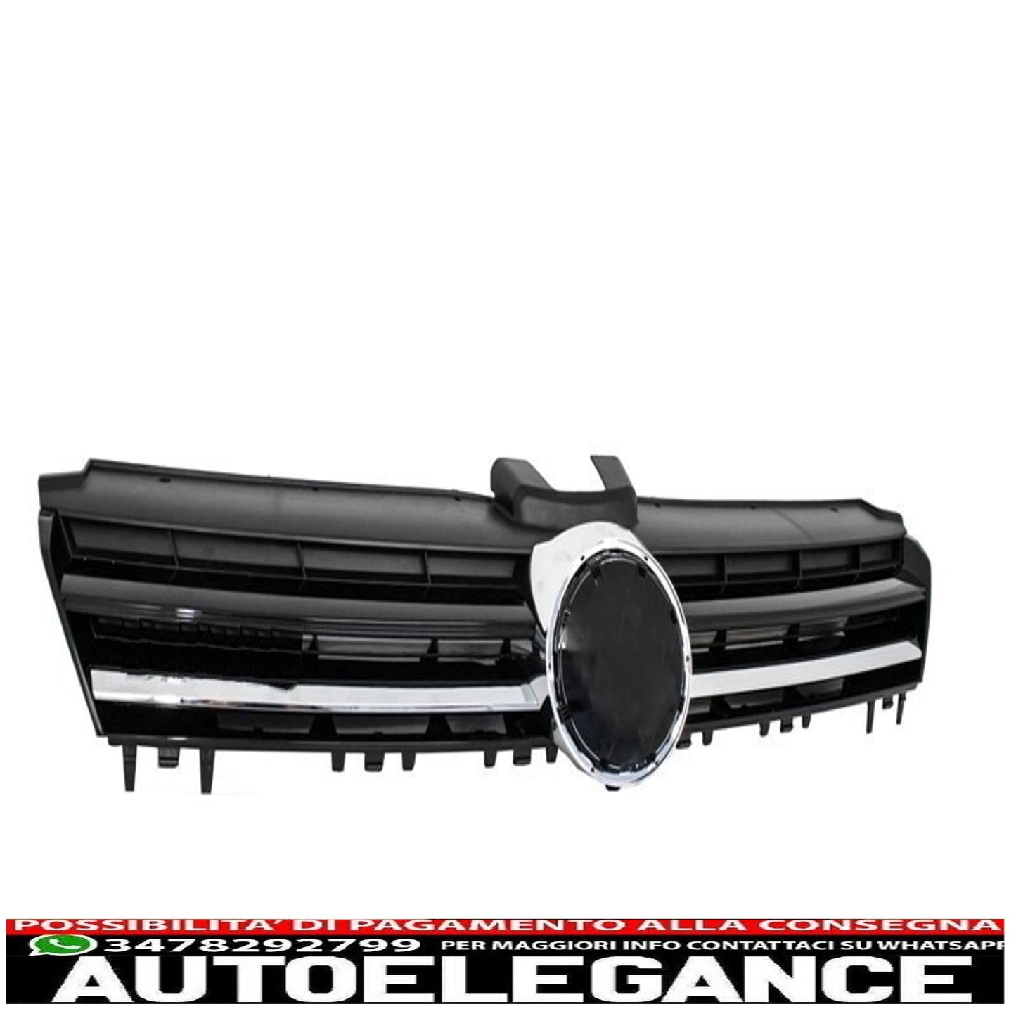 LED headlights dynamic cornering lights look g7.5 with central grille suitable for vw golf 7 vii (2012-2017) r-line design chrome