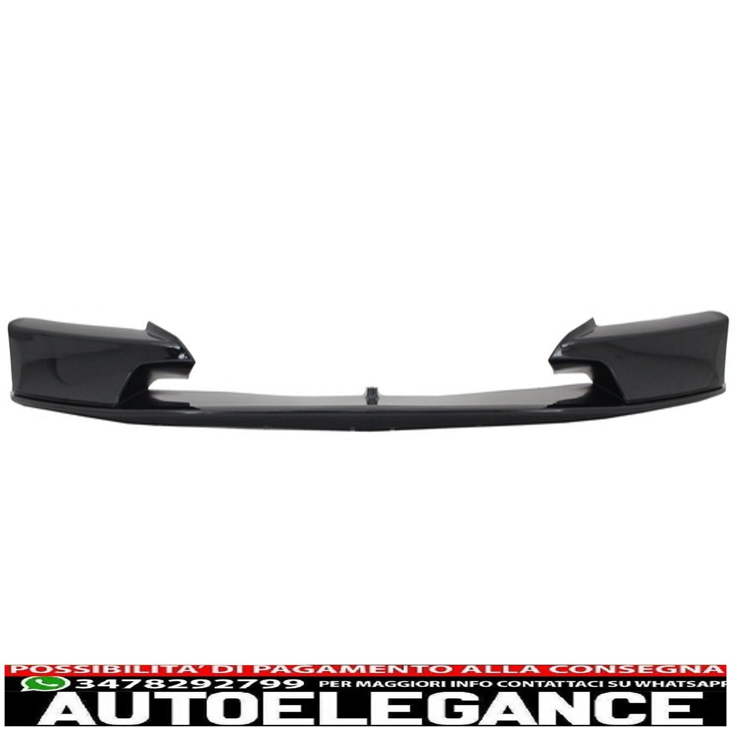 Spoiler anteriore con diffusore a mantovana, doppia uscita e terminali di scarico, adatto per BMW Serie 3 F30 F31 (2011-up) Design M