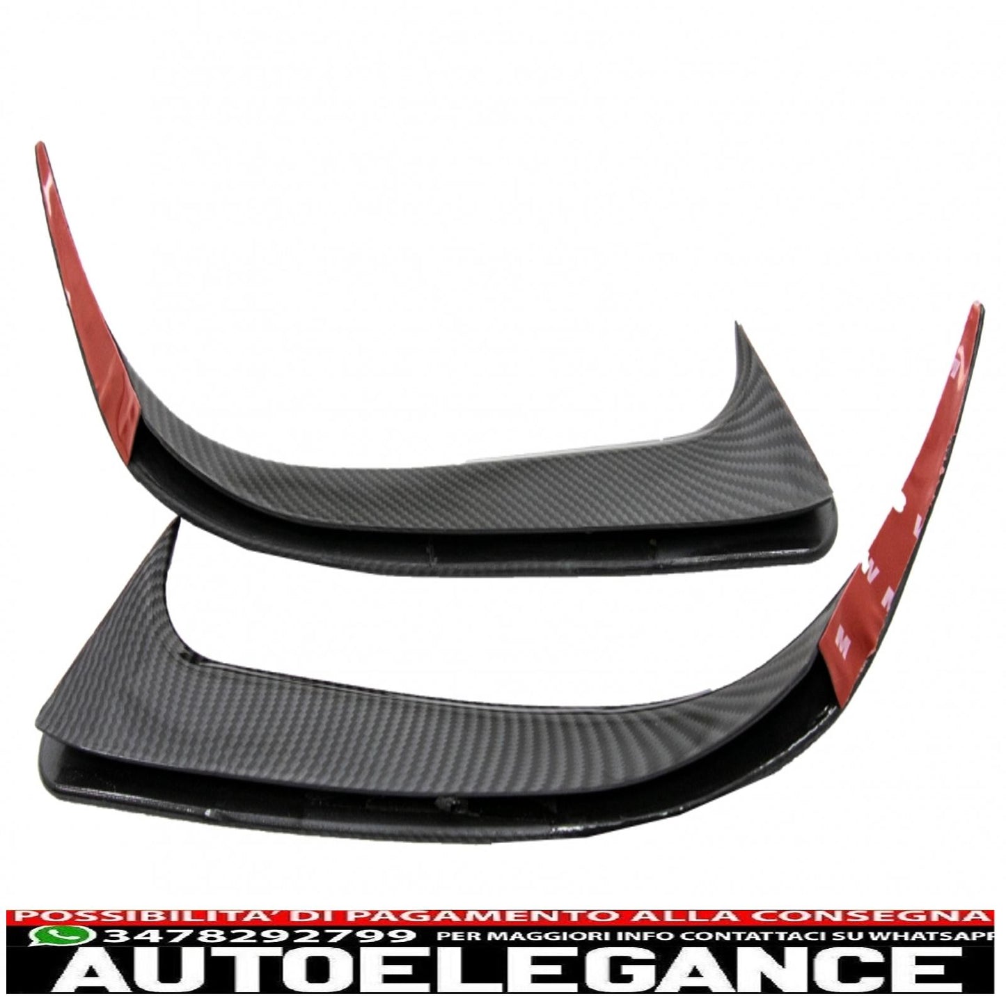 alette paraurti posteriori alette laterali ribaltabili adatte per mercedes cla w117 (2014-2018) edizione carbonio AUTOELEGANCERICAMBI