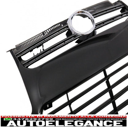griglia anteriore adatta per vw golf 5 v (2003-2009) r32 design nera