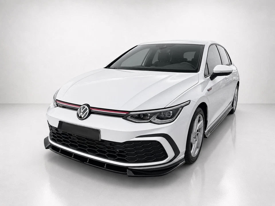 👉Splitter Anteriore per VW Golf MK8 GTI GTE R-Line 19-24 Nero Lucido👈