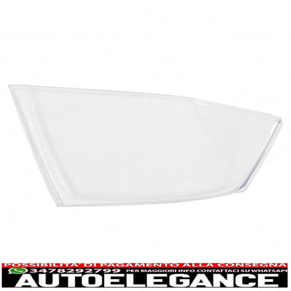 headlight lenses suitable for skoda octavia ii (1z) (2004-2008) clear glass optics 