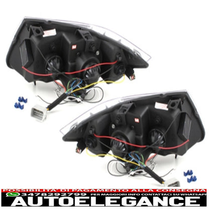 dayline headlights suitable for bmw e90 05+_2 halo rims_drl led_optics_chr