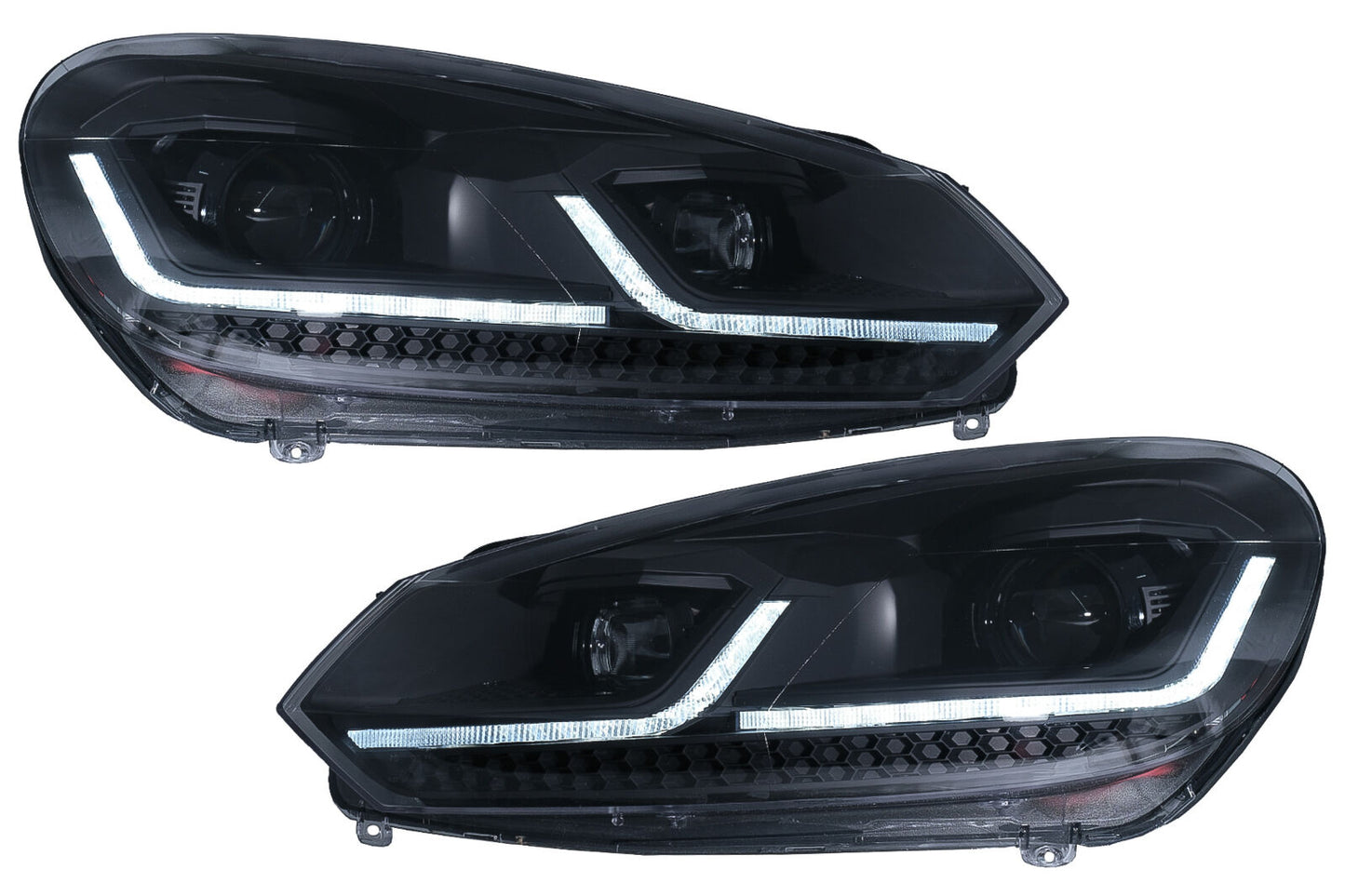 Fari LED per VW Golf 6 VI 08-13 Facelift G7.5 Look Dinamico-mostra il titolo originaleTesto originaleFari LED per VW Golf 6 VI 08-13 Facelift G7.5 Look Dynamic