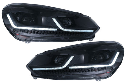 Fari LED per VW Golf 6 VI 08-13 Facelift G7.5 Look Dinamico-mostra il titolo originaleTesto originaleFari LED per VW Golf 6 VI 08-13 Facelift G7.5 Look Dynamic