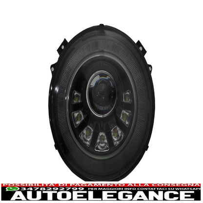 bi-xenon led headlights suitable for mercedes g-class w463 (2005-2017) m square look 