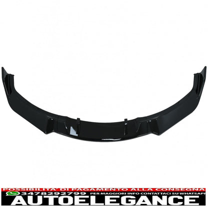 Front bumper additional spoiler suitable for BMW 3 Series E90 E91 Non LCI (2004-2008) Limousine Touring Piano Black 