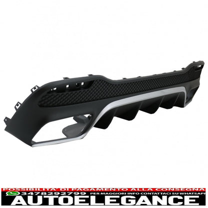 Diffusore d'aria per paraurti posteriore con terminali di scarico adatto per mercedes classe gls x166 suv facelift (09.2015-2019) design gls63