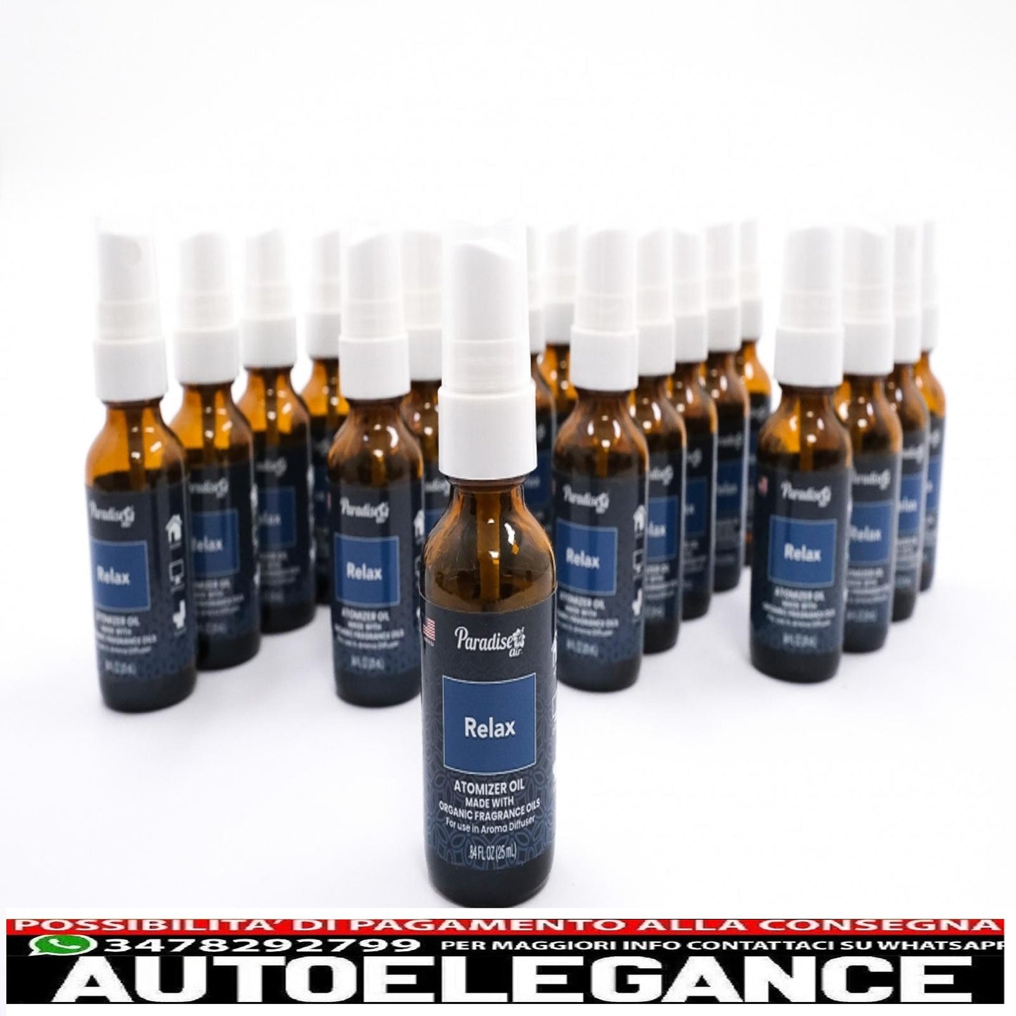 Paradise Air Fresh atomizzatore olio deodorante spray 25 ml relax 25 unità diffusore di aromi