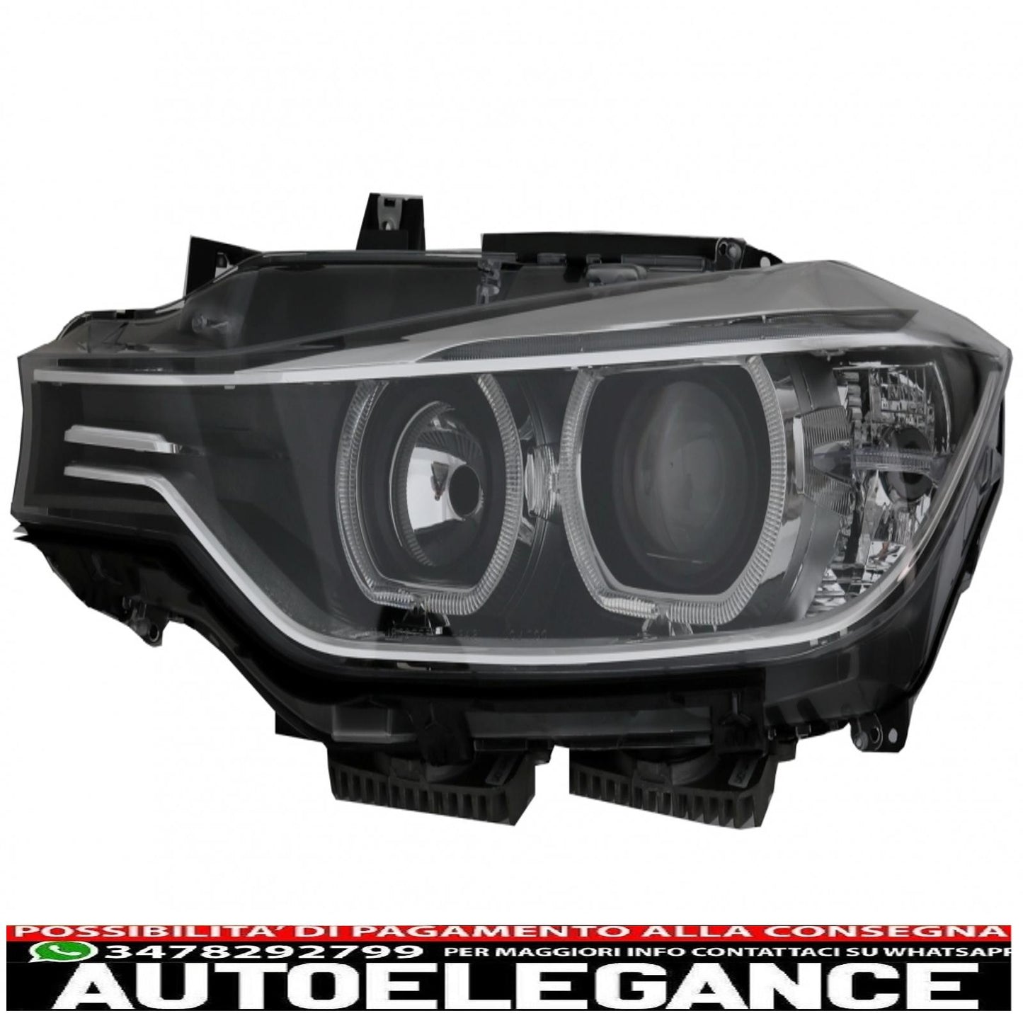 led drl angel eye headlights with projector suitable for bmw 3 series f30 f31 (2011-2015) 