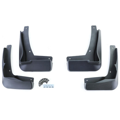Mudflaps set front and rear black for VW Golf 8 with R-Line from 19