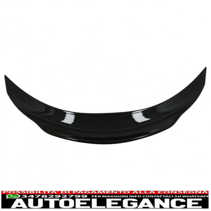 Trunk Spoiler Suitable for Mercedes C-Class C205 Coupe (2014-2019) Sporty and Dynamic Design Piano Black