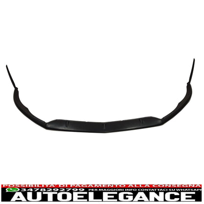 Front bumper lip suitable for mercedes c class w205 s205 a205 c205 (2014-2018) limousine model t coupe cabriolet edition 1 design matt black 