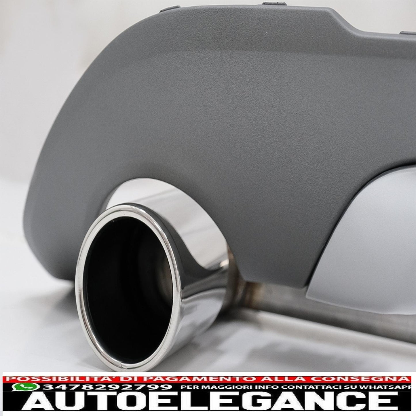 diffusore posteriore con terminali di scarico adatti per bmw x1 suv f48 (06.2015-up) m design sportivo