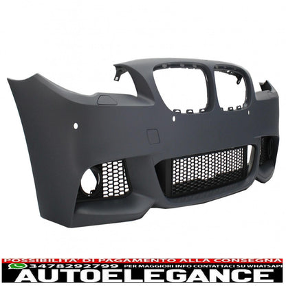 paraurti anteriore senza fendinebbia con paraurti posteriore adatto per bmw serie 5 f10 (2011-2014) design m-technik