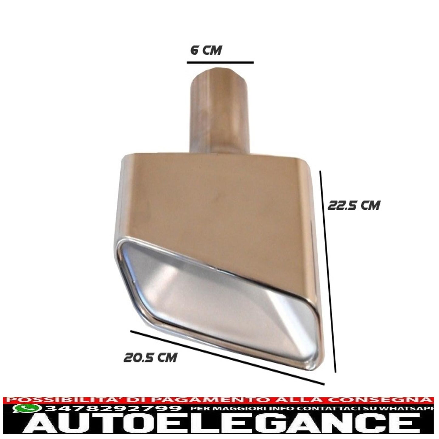 adatto per terminali marmitta mercedes classe s w221 (2005-2009) s350 AUTOELEGANCERICAMBI