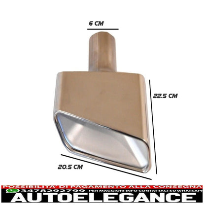 adatto per terminali marmitta mercedes classe s w221 (2005-2009) s350 AUTOELEGANCERICAMBI