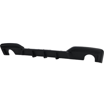 DIFFUSORE POSTERIORE 1+1 ADATTO PER BMW SERIE 6 F12 F13 F06 LOOK NERO OPACO
