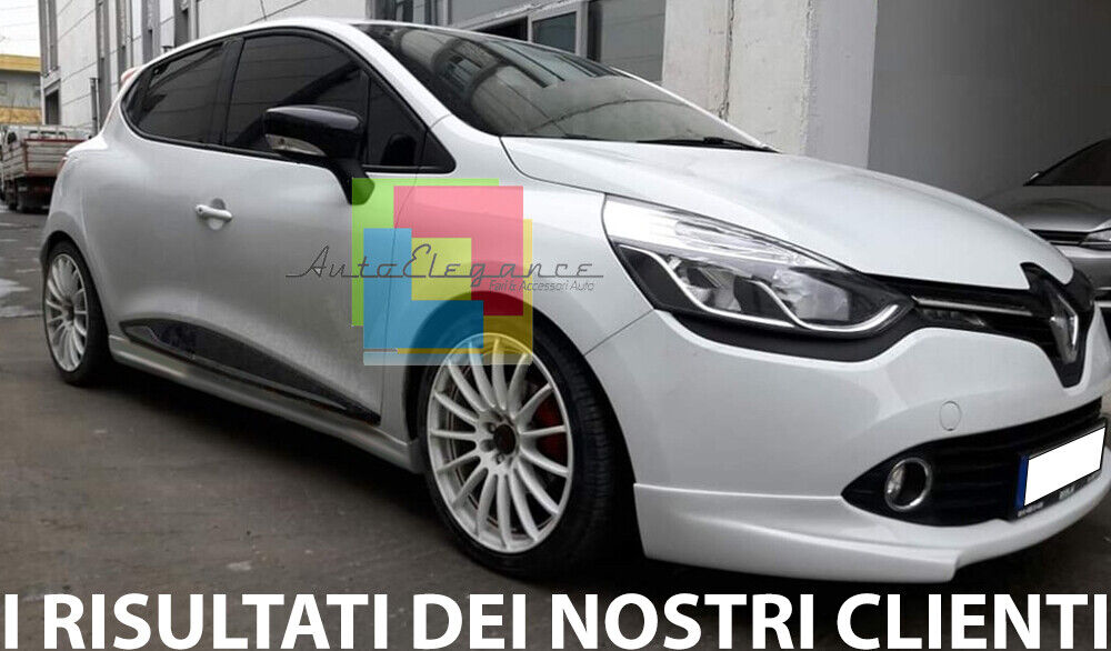 RENAULT CLIO 4 IV 5 DOORS PAIR OF SIDE SKIRTS UNDER THE DOOR IN ABS RS LOOK-.