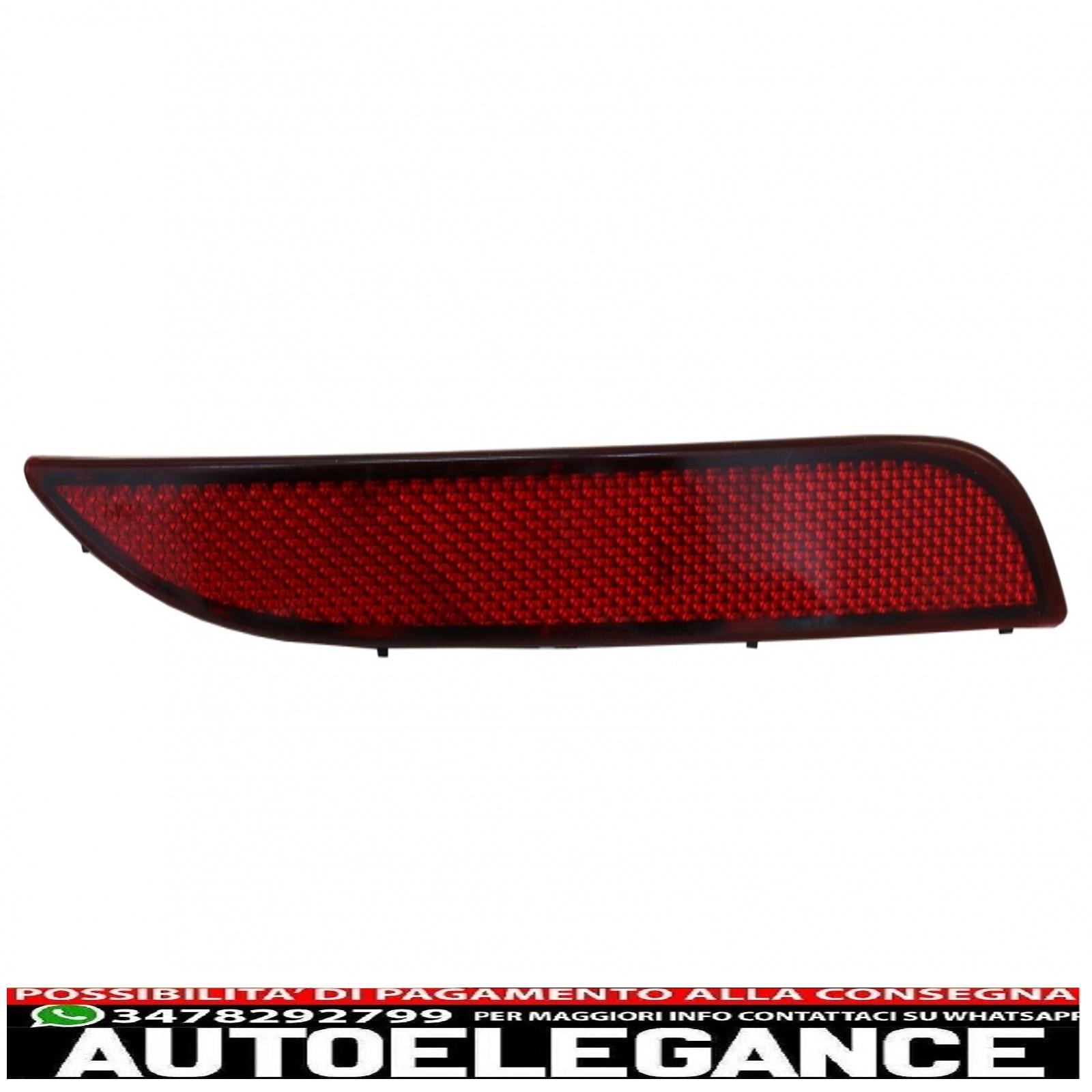 Catarifrangente paraurti posteriore adatto per vw golf 6 vi (2008-2013) r20 AUTOELEGANCERICAMBI