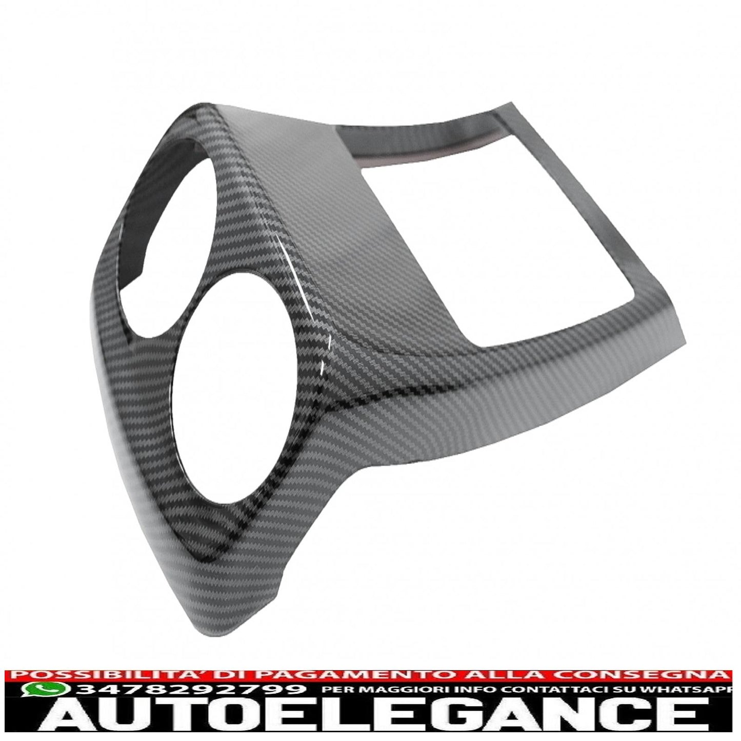 Copertura del rivestimento della presa d'aria della scatola del bracciolo posteriore adatto per mercedes classe A w177 v177 (2018-up) in fibra di carbonio AUTOELEGANCERICAMBI