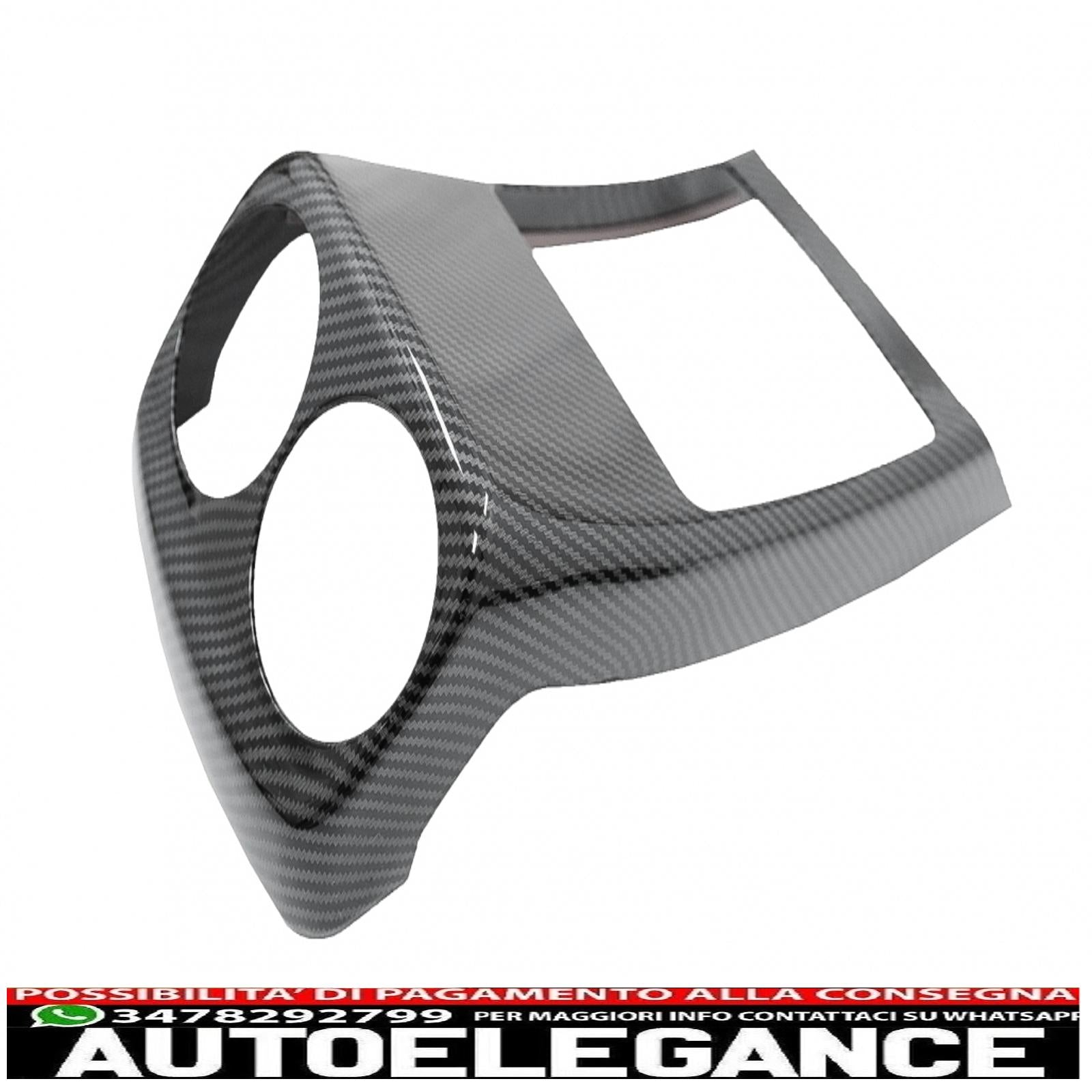 Copertura del rivestimento della presa d'aria della scatola del bracciolo posteriore adatto per mercedes classe A w177 v177 (2018-up) in fibra di carbonio AUTOELEGANCERICAMBI