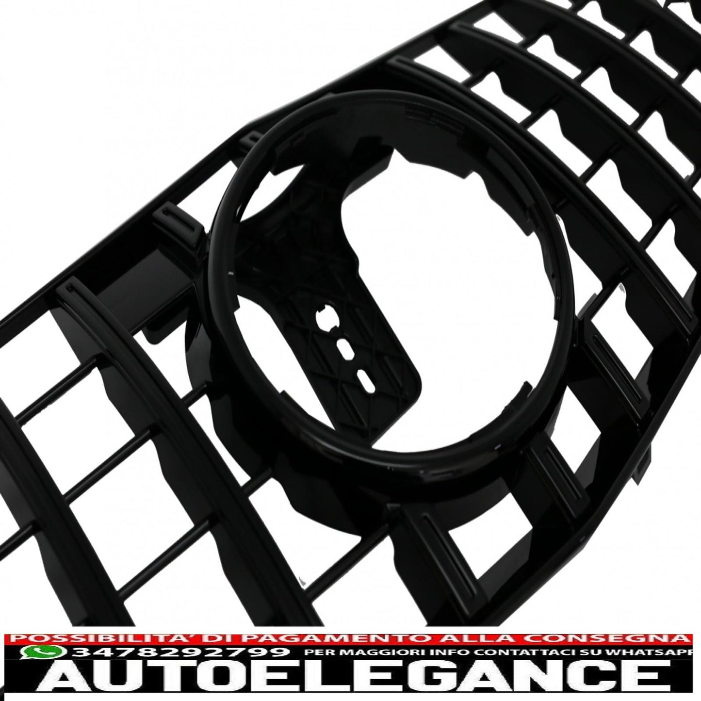 central grille suitable for mercedes e class w212 s212 (2009-2013) gt-r design panamericana black