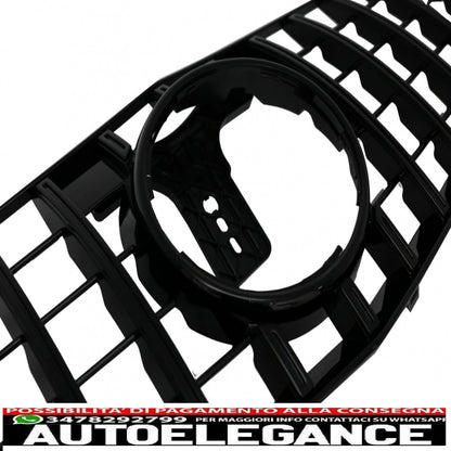 central grille suitable for mercedes e class w212 s212 (2009-2013) gt-r design panamericana black