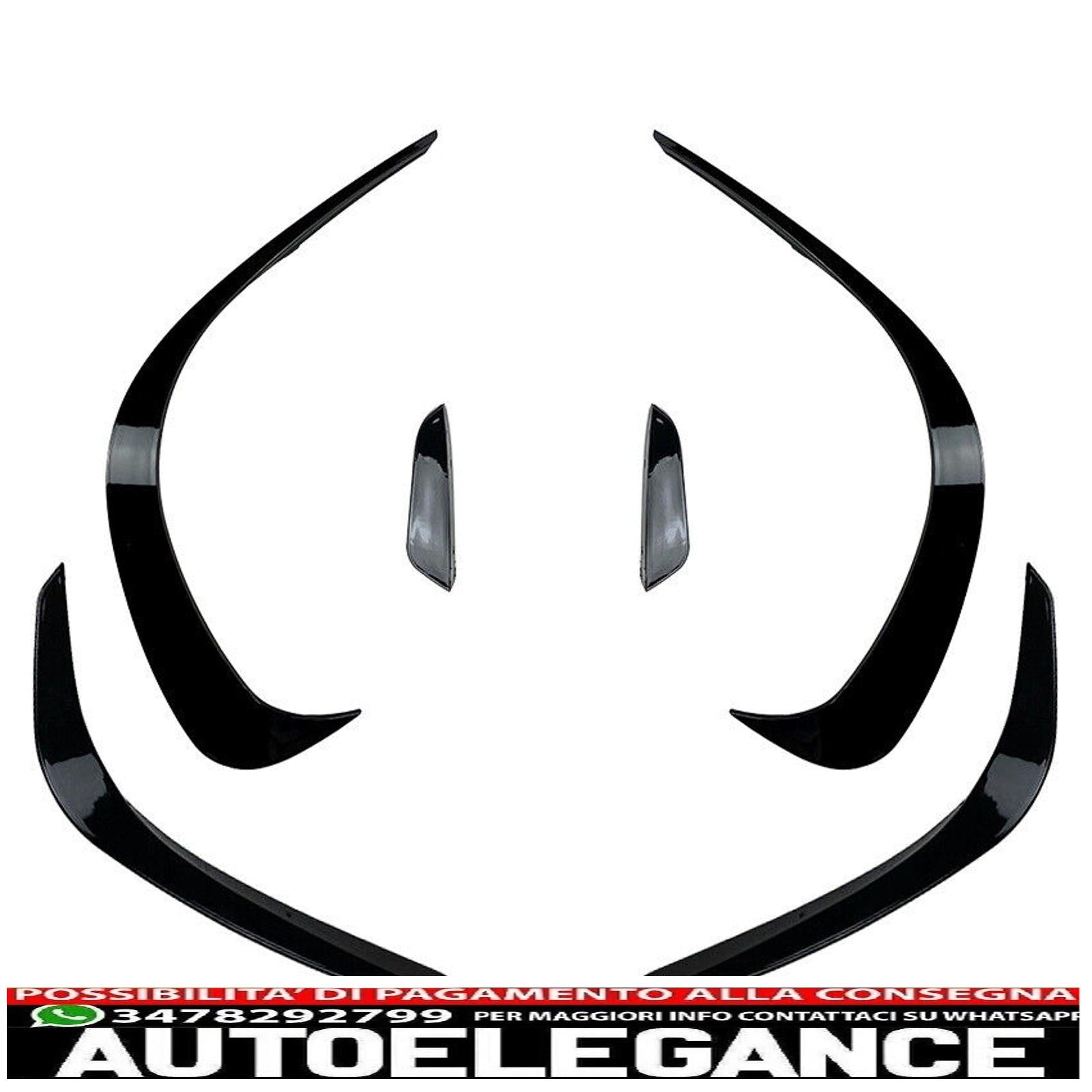 adatto per mercedes w206 s206 c amg line anteriore aero flaps pacchetto spoiler-mostra il titolo originaletesto originalepasst für mercedes w206 s206 c amg line front aero flaps spoiler paket AUTOELEGANCERICAMBI