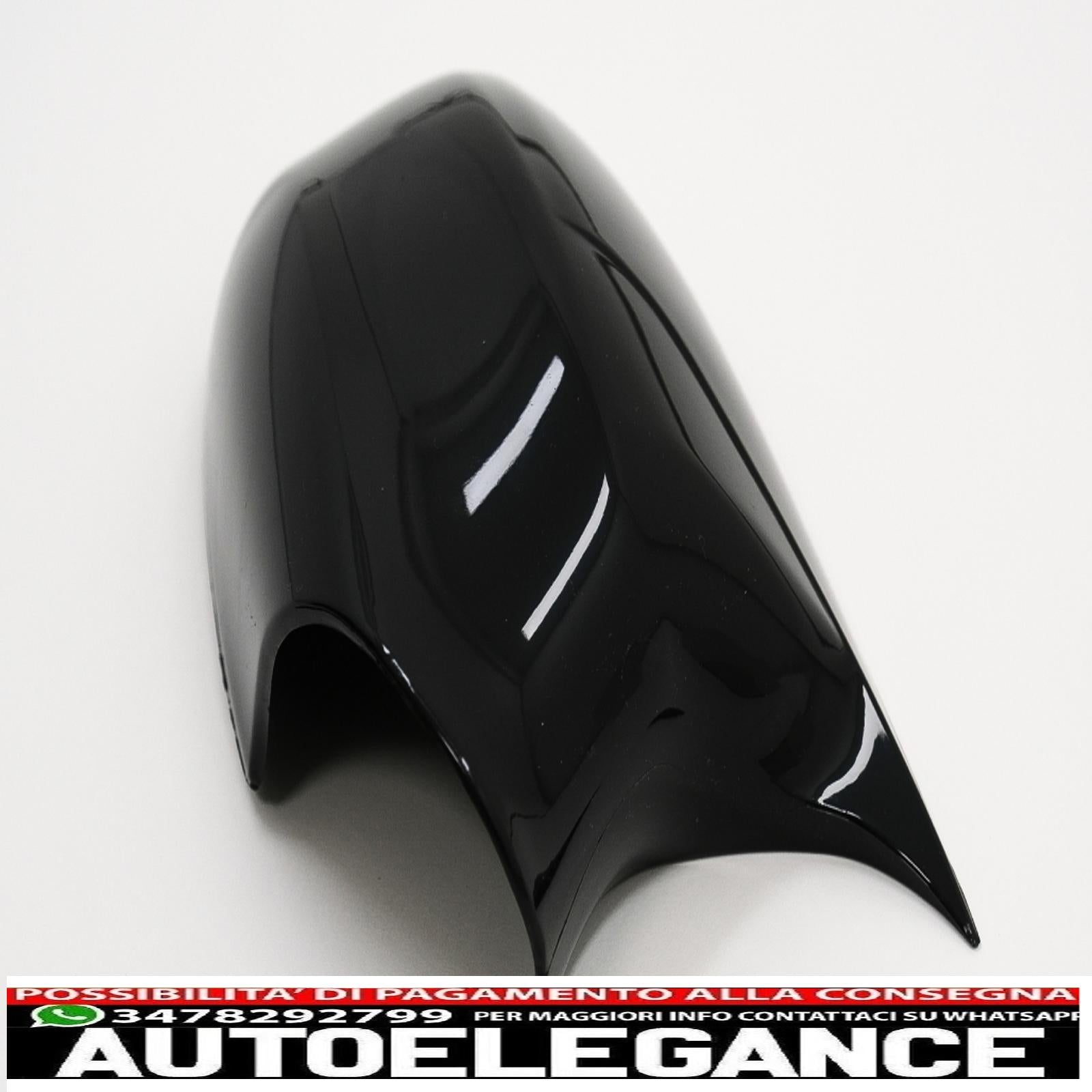 Calotte specchietti adatte per bmw serie 3 e90 e91 lci (2008-2011) m sport design nero lucido AUTOELEGANCERICAMBI