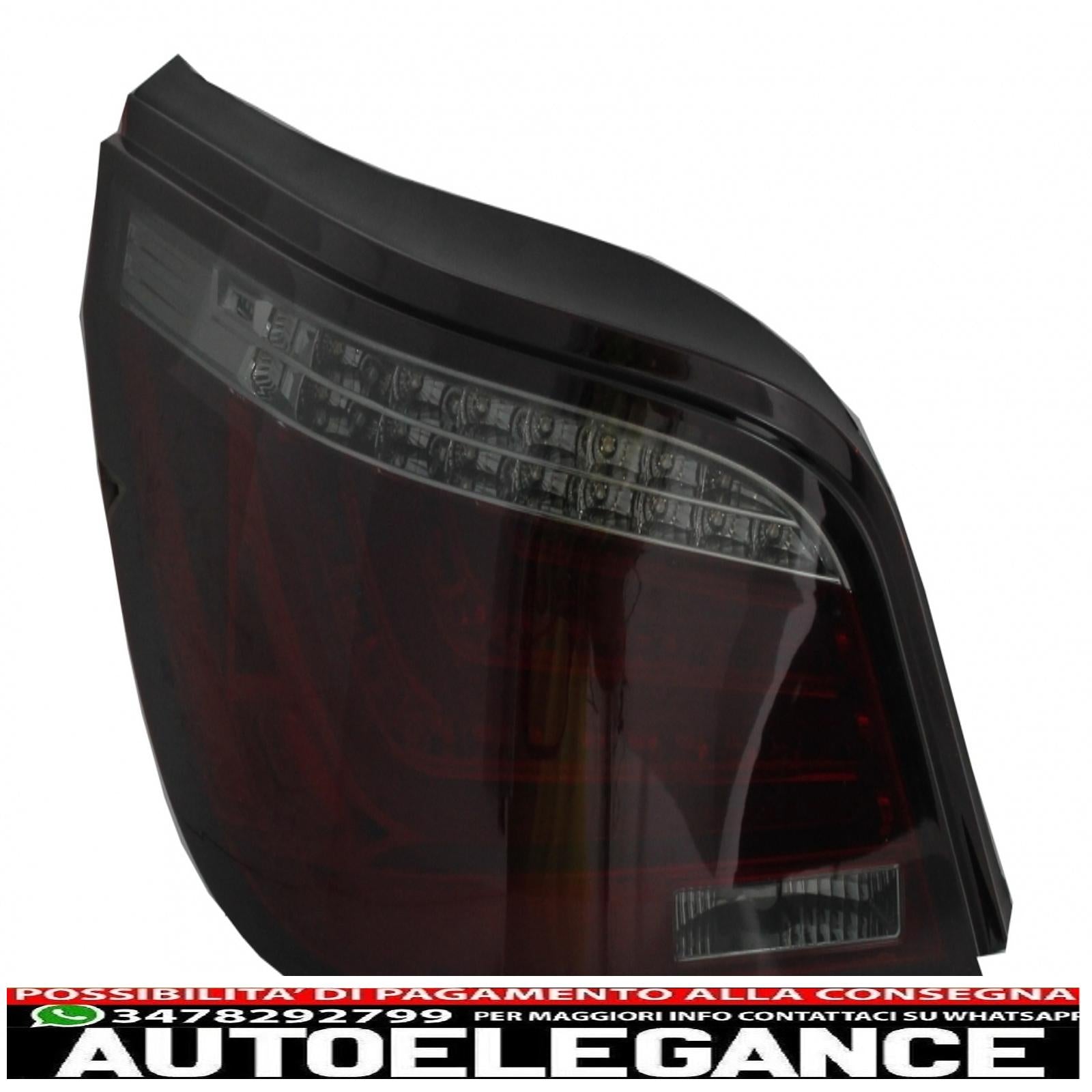 barra led fanali posteriori adatta per bmw serie 5 e60 (2003-2007) rosso fumo AUTOELEGANCERICAMBI