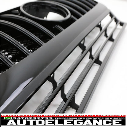 front grille suitable for mercedes g class w463 (1990-2014) new g63 gt-r design panamericana piano black