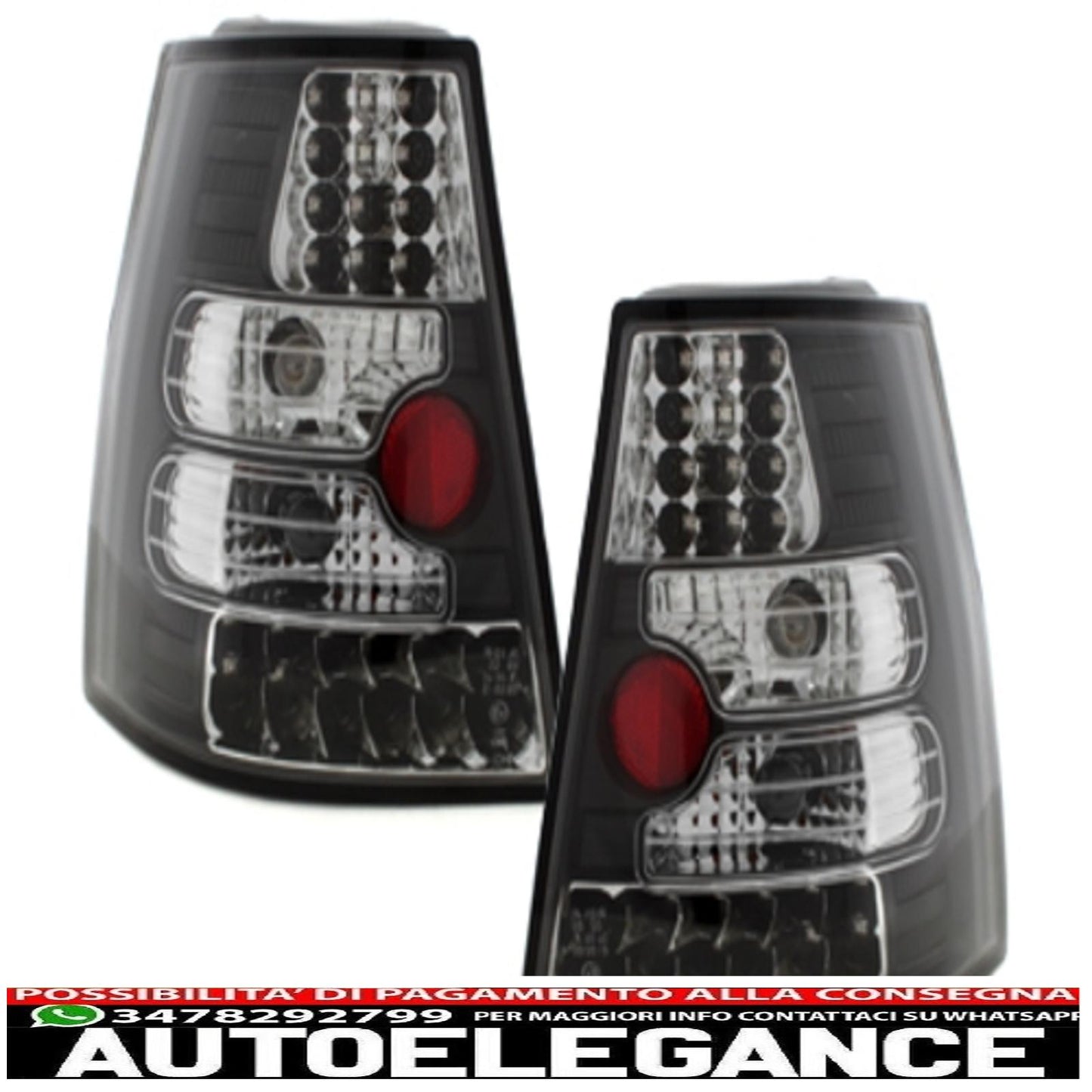 led rear lights suitable for vw bora variant + golf iv variant _ black