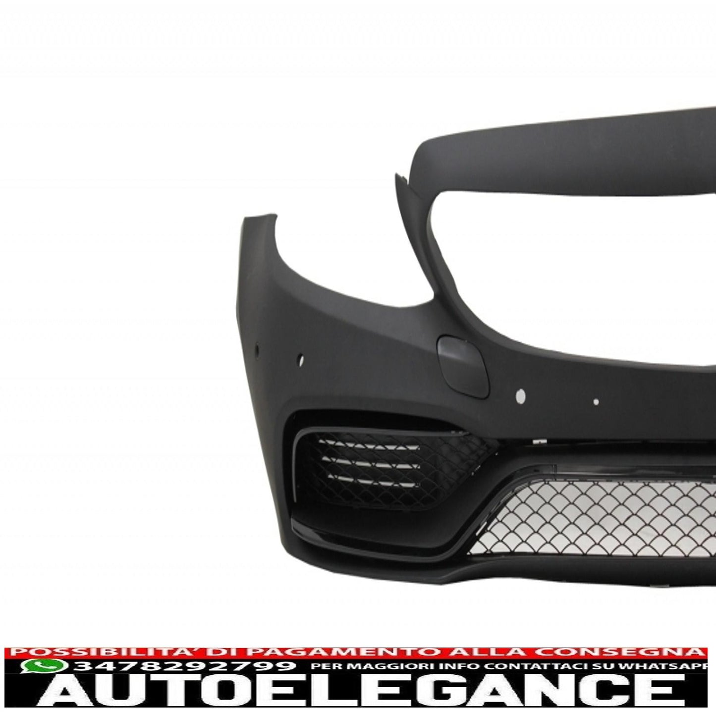 paraurti anteriore adatto per mercedes classe c c205 a205 coupe cabriolet (2014-2019) griglia anteriore gt-r panamericana con spoiler per bagagliaio e paraurti posteriore diffusore a mantovana design c63s punte argentate