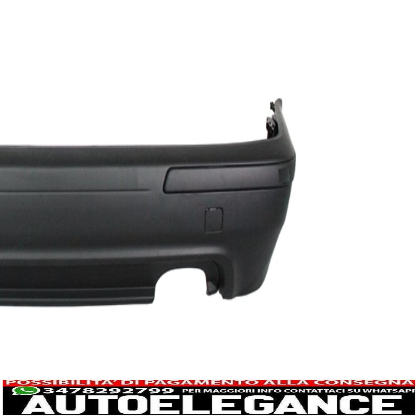 rear bumper suitable for bmw 5 series e39 (1995-2003) double outlet m5 design and acs design exhaust tips