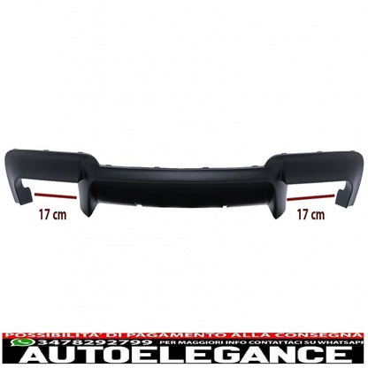 diffusore d'aria a doppia uscita adatto per bmw serie 5 f10 f11 (2011-2017) m design