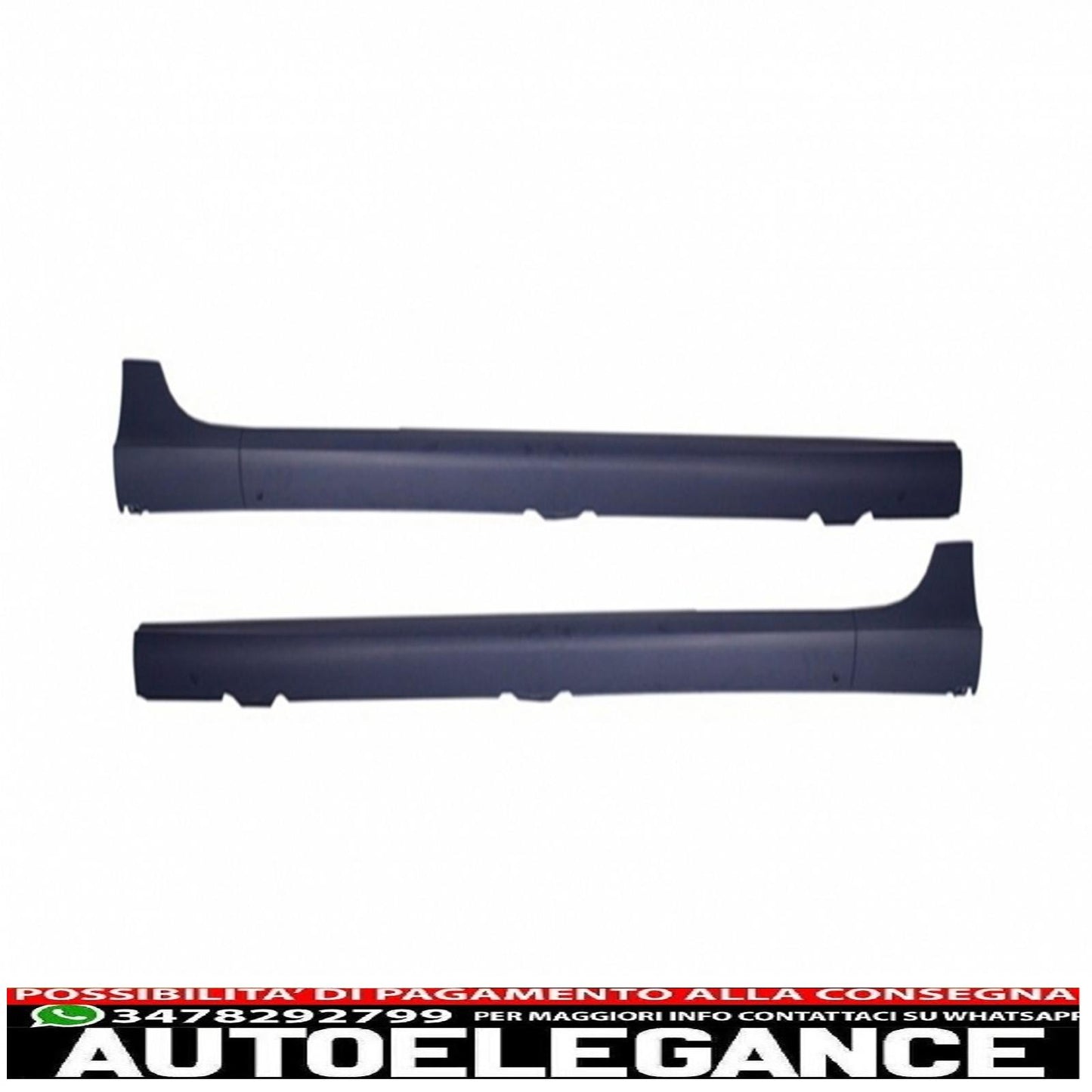 paraurti anteriore con minigonne laterali adatto per vw golf v 5 (2003-2007) alluminio spazzolato r32 look