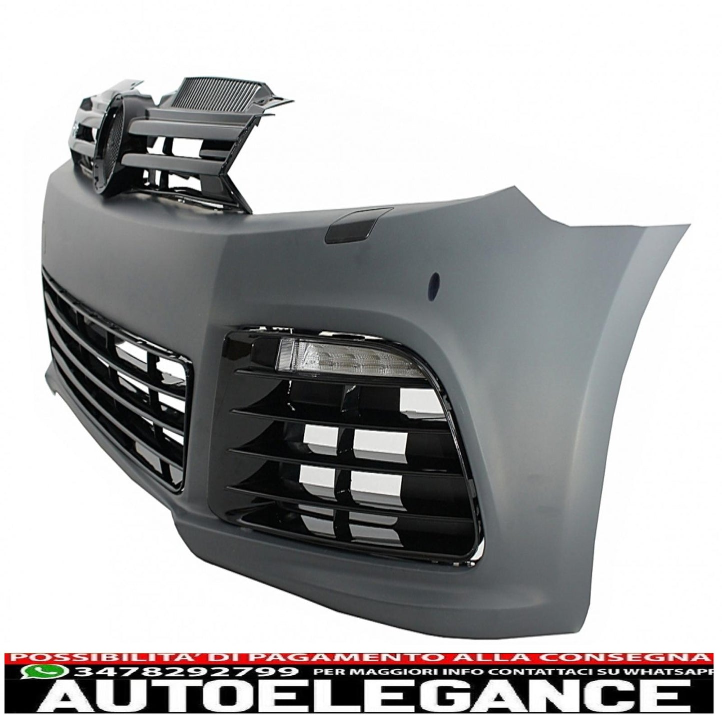 kit carrozzeria adatto per vw golf vi 6 mk6 (2008-2013) design r20 con minigonne laterali e sistema di scarico completo catback