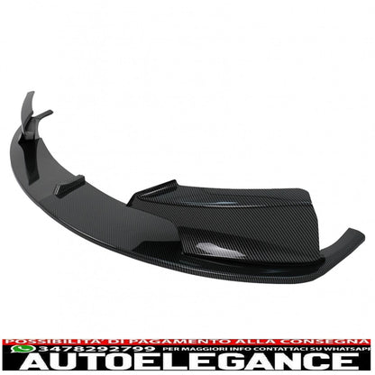 Front bumper spoiler splitter suitable for bmw 3 series f30 f31 (2011-2019) m-performance carbon film covering 