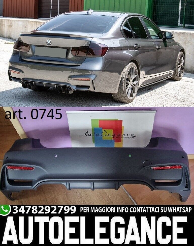 BMW SERIE 3 F30 PARAURTI POSTERIORE M3 ABS TOP QUALITY AUTOELEGANCERICAMBI