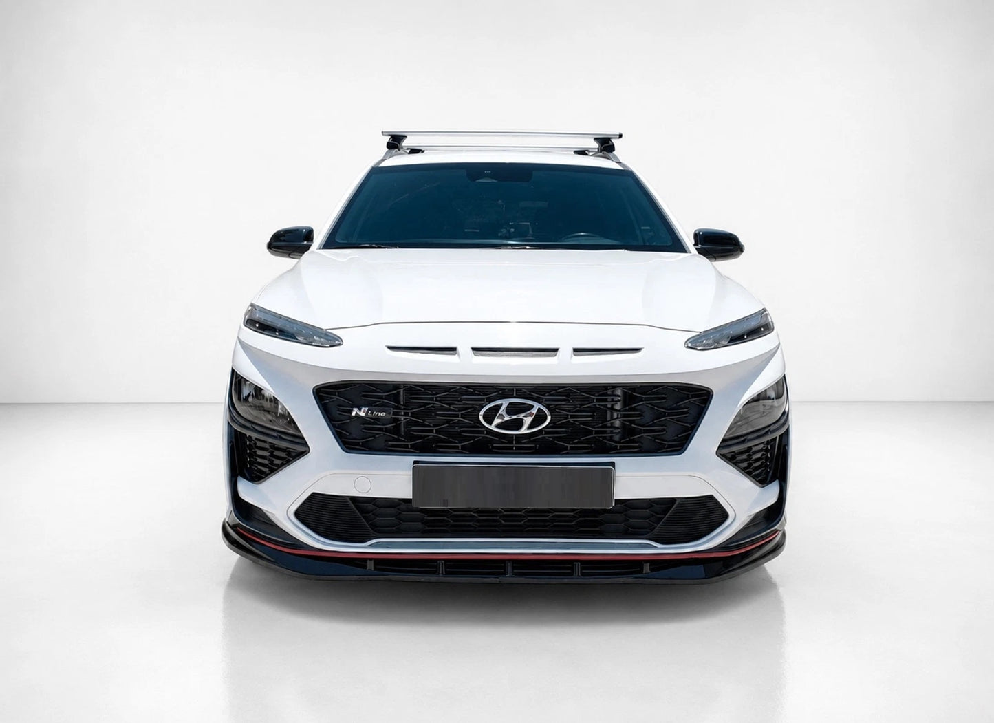 👉Splitter anteriore per Hyundai Kona N / N-Line MK1 FL 20-23 ABS nero lucido👈