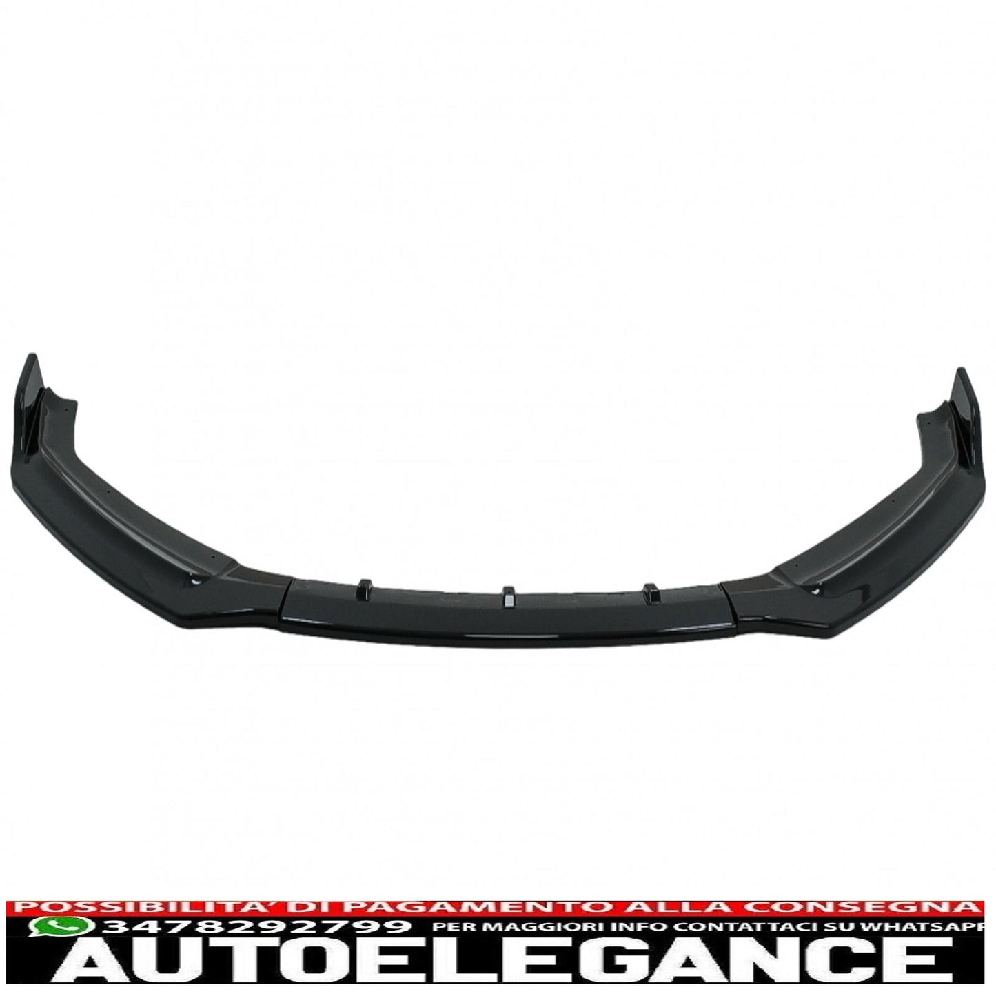 Additional front bumper spoiler suitable for audi a5 f5 (2017-2019) piano black